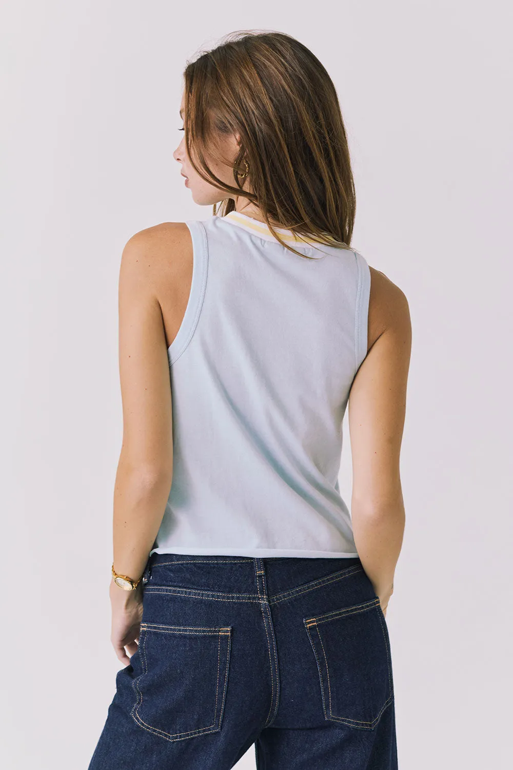Monette White and Mineral Butter Tank sold by Chaser product image thumbnail 2