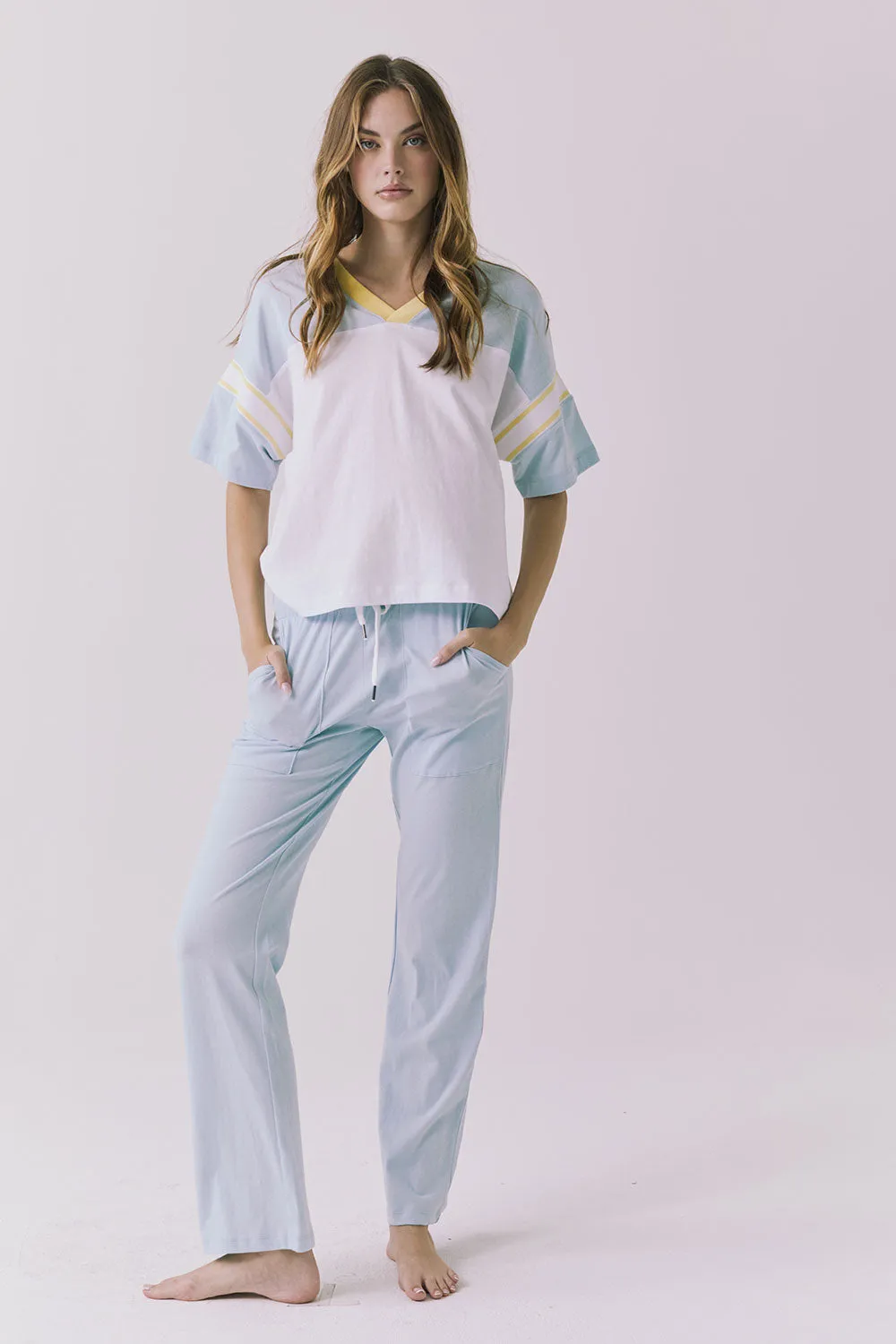 Palmer White and Mineral Butter Tee sold by Chaser product image thumbnail 4