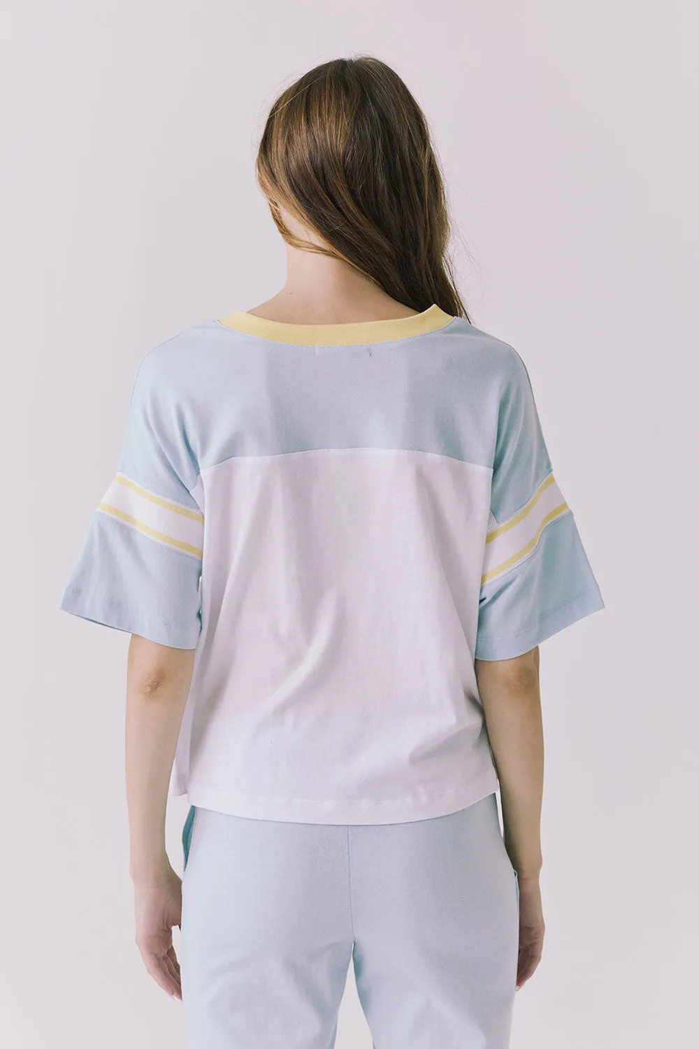 Palmer White and Mineral Butter Tee sold by Chaser product image thumbnail 3