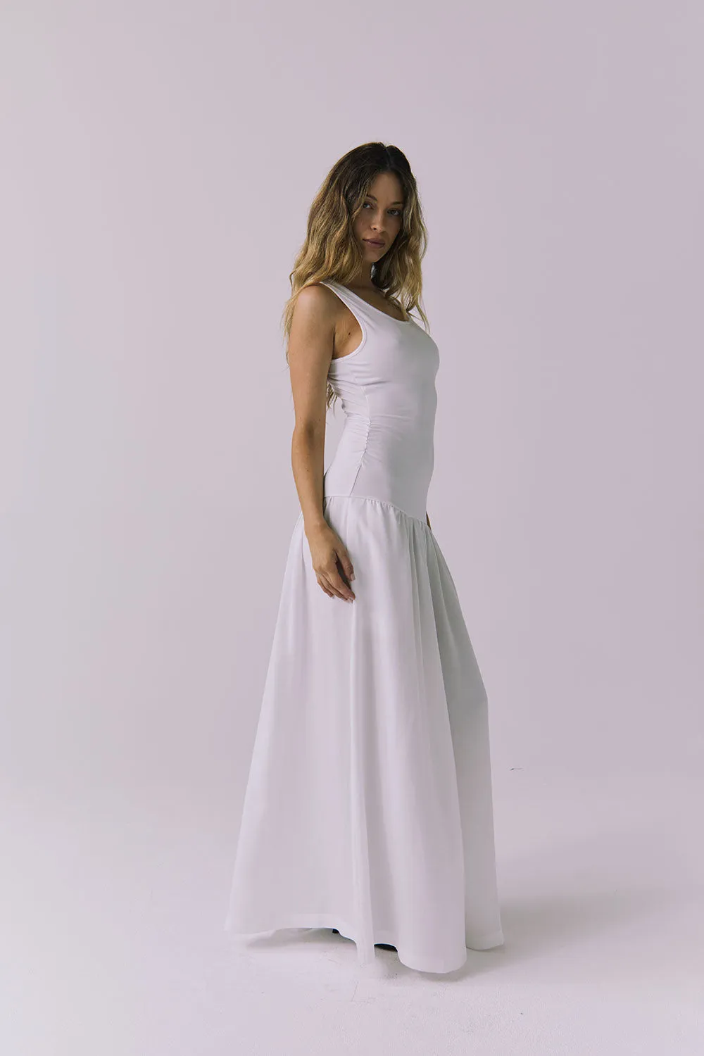 Grace White Midi Dress sold by Chaser product image thumbnail 5