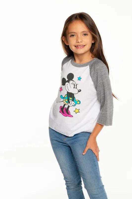 Disney's Minnie Mouse - Classic Minnie Baseball Tee sold by Chaser