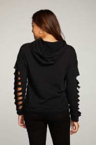 Cotton Fleece Vented Long Sleeve Pullover Hoodie sold by Chaser