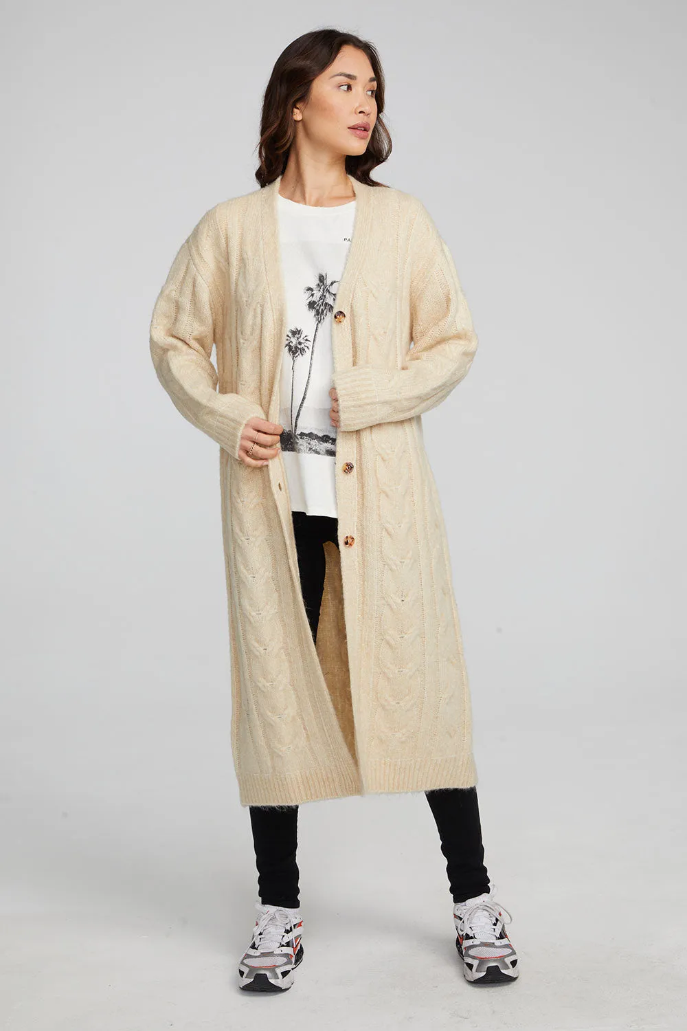 Bridge Macaroon Long Cardigan sold by Chaser product image thumbnail 4