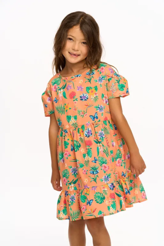 Niki Short Sleeve Dress - Tropical Floral sold by Chaser