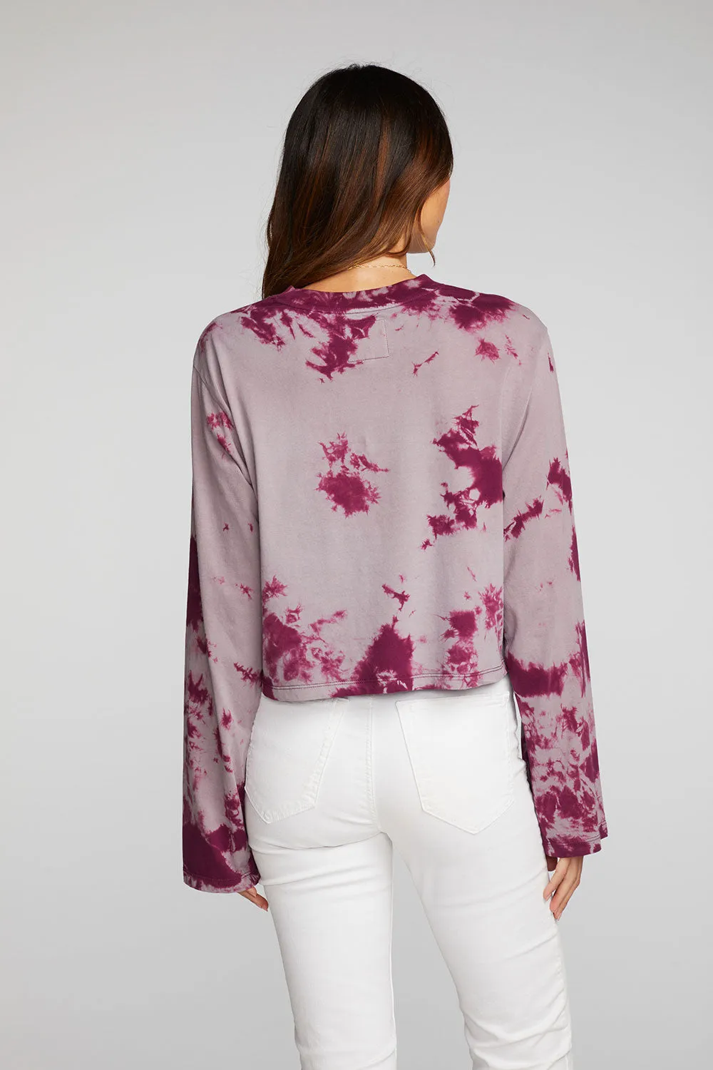Cotton Jersey Cropped Long Sleeve Tee sold by Chaser product image thumbnail 2