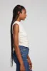 Haileyy White Cap Grey Tank Top sold by Chaser