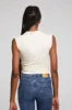 Haileyy White Cap Grey Tank Top sold by Chaser
