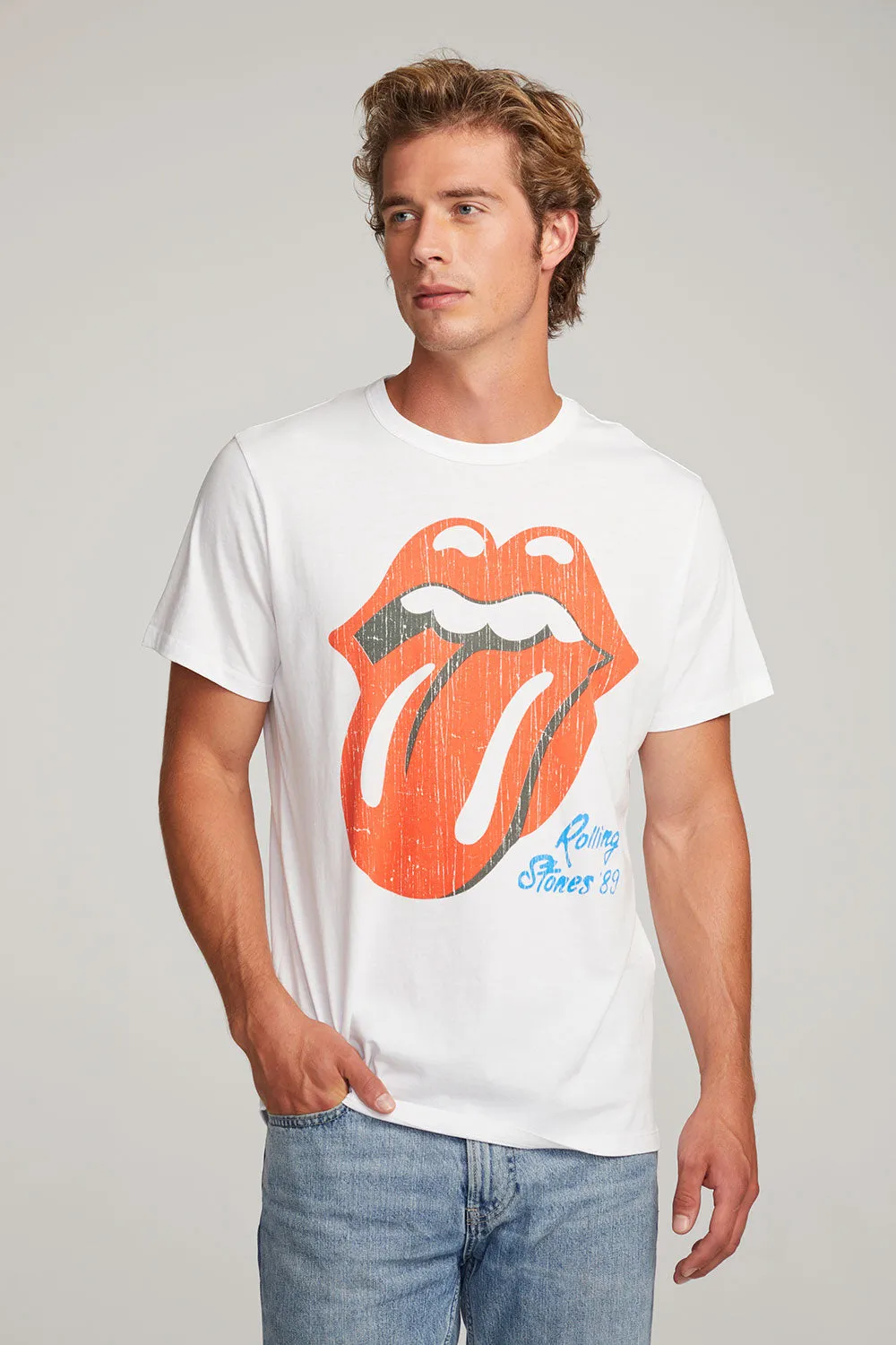 Rolling Stones Steel Wheels Tour Mens Tee sold by Chaser product image thumbnail 3