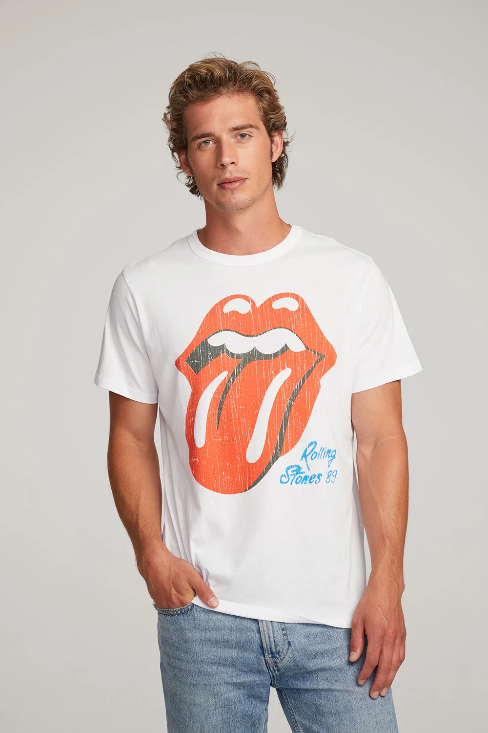 Rolling Stones Steel Wheels Tour Mens Tee sold by Chaser product image thumbnail 2