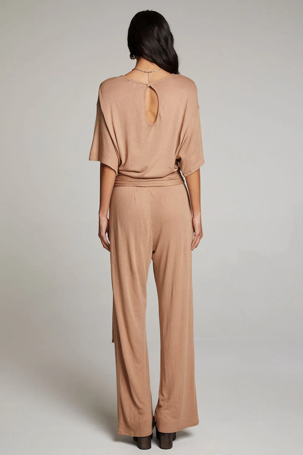 Heather Warm Taupe Jumpsuit sold by Chaser product image thumbnail 3