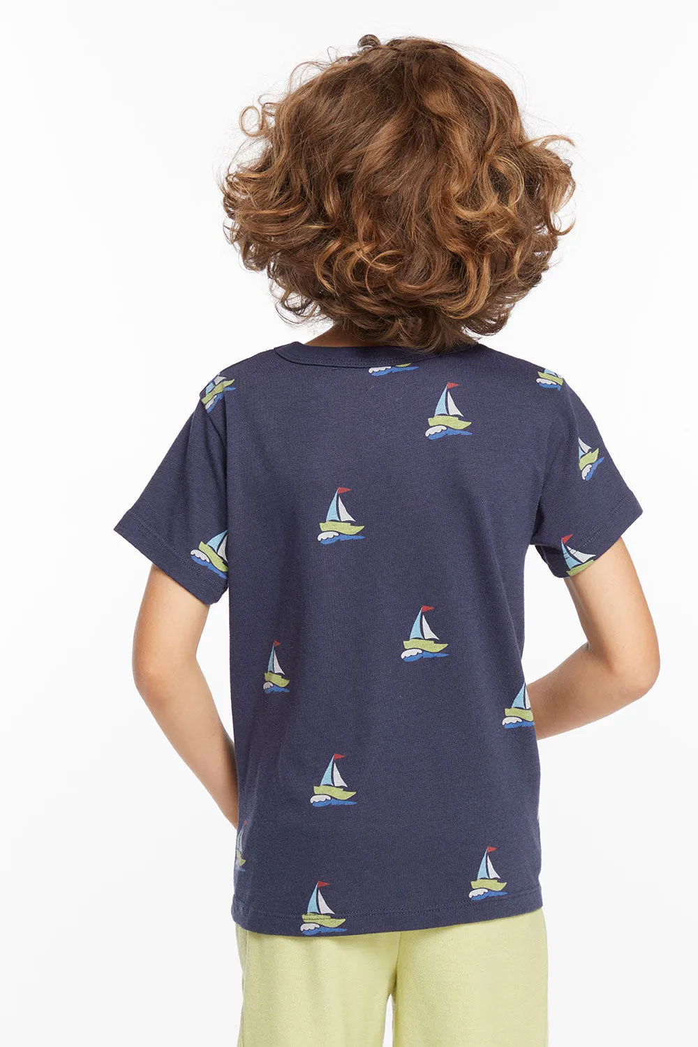 Sailboats Boys Tee sold by Chaser product image thumbnail 3