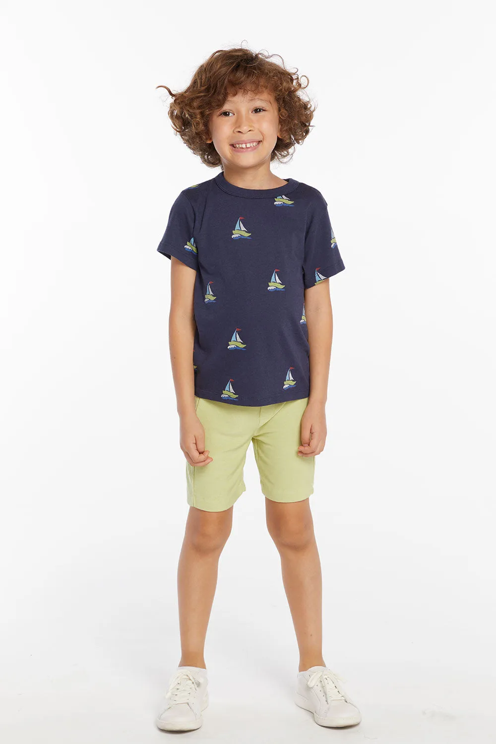 Sailboats Boys Tee sold by Chaser product image thumbnail 5