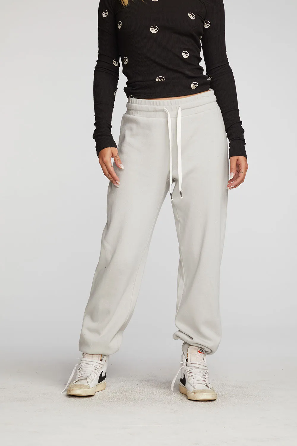 Cotton Fleece Joggers with Rib And Shoestring Tie sold by Chaser