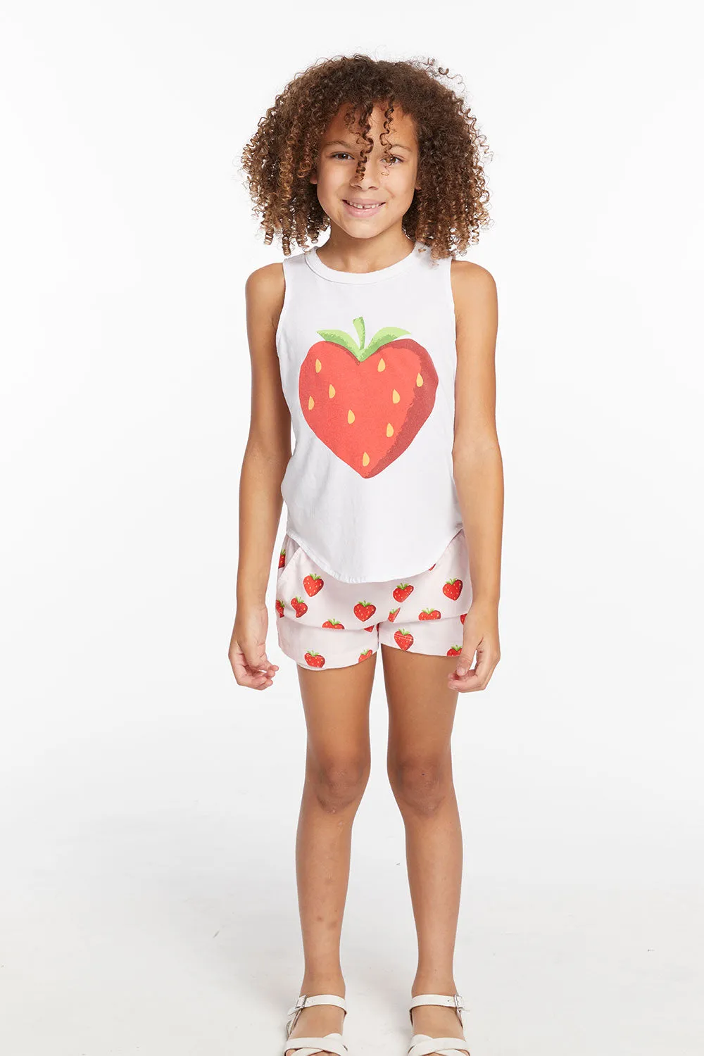 Heart Strawberry Girls Vintage Jersey Shirttail Muscle sold by Chaser product image thumbnail 5