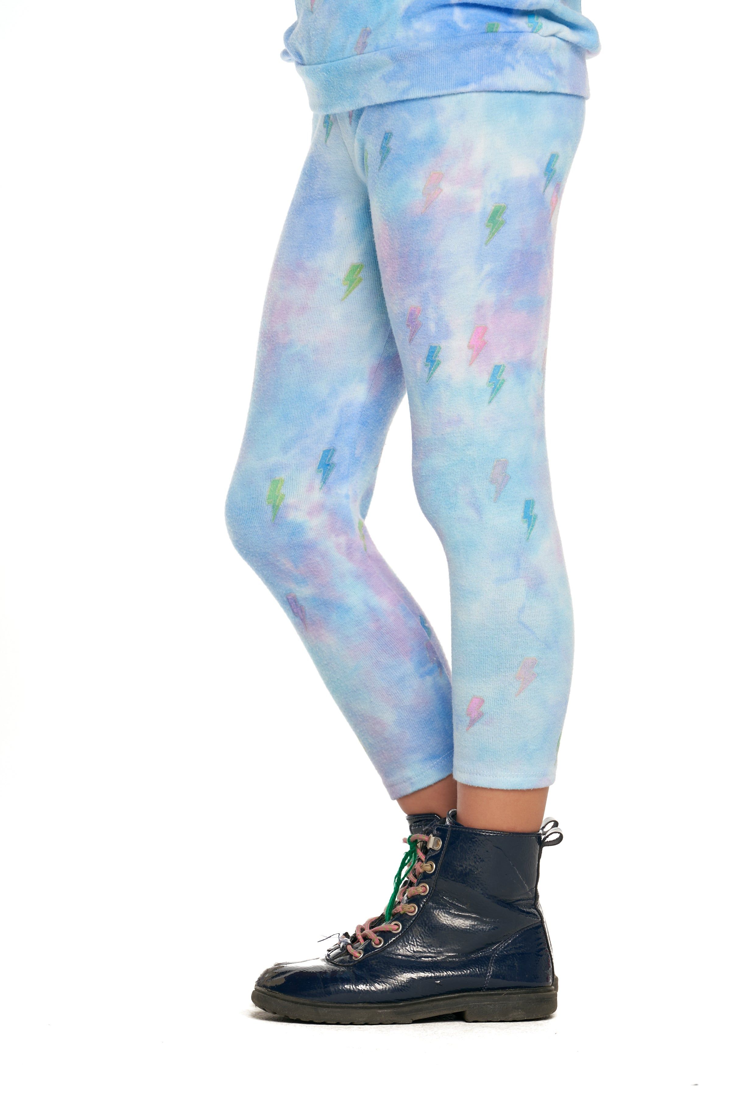 Tie Dye Bolt Leggings sold by Chaser product image thumbnail 3