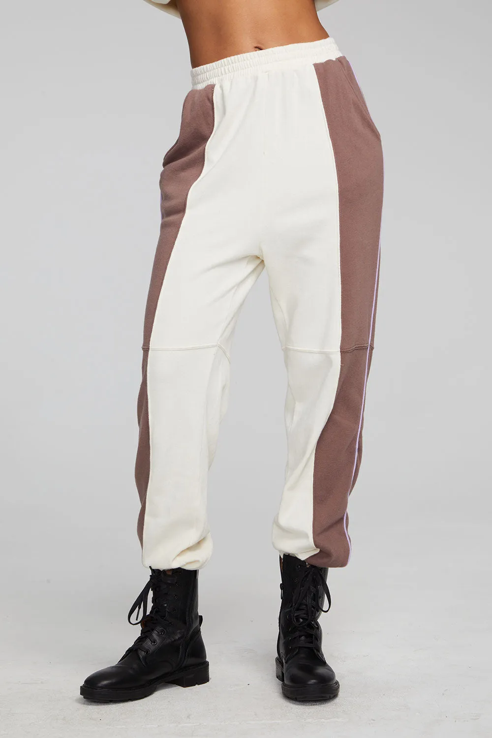 Yale Deep Taupe and Almond Jogger sold by Chaser product image thumbnail 5