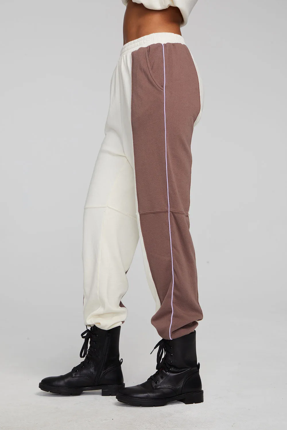 Yale Deep Taupe and Almond Jogger sold by Chaser product image thumbnail 3