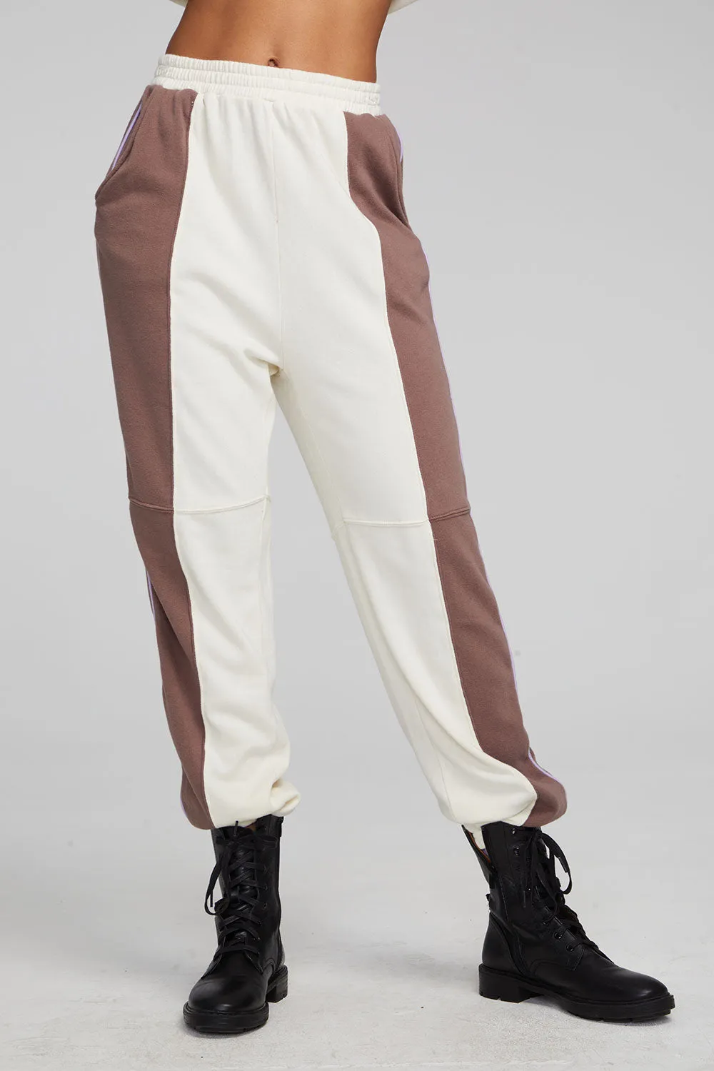 Yale Deep Taupe and Almond Jogger sold by Chaser