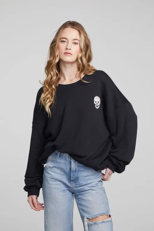 Embroidered Skull Casbah Pullover sold by Chaser