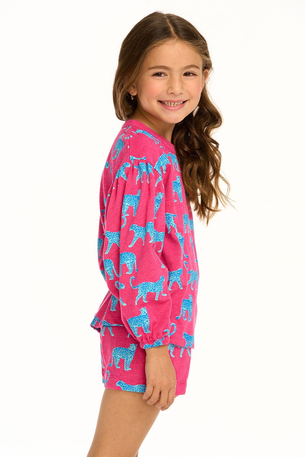 Leopard Drew Long Sleeve Tee sold by Chaser product image thumbnail 4