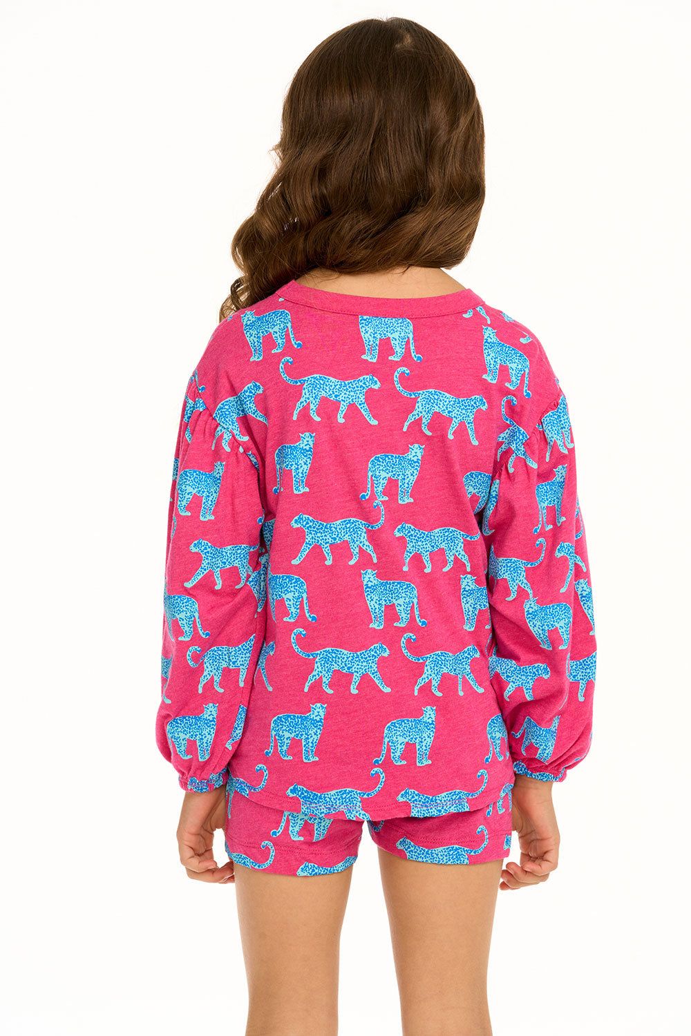 Leopard Drew Long Sleeve Tee sold by Chaser product image thumbnail 2