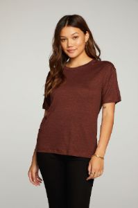 Linen Jersey Short Sleeve Crew Neck Easy Tee sold by Chaser