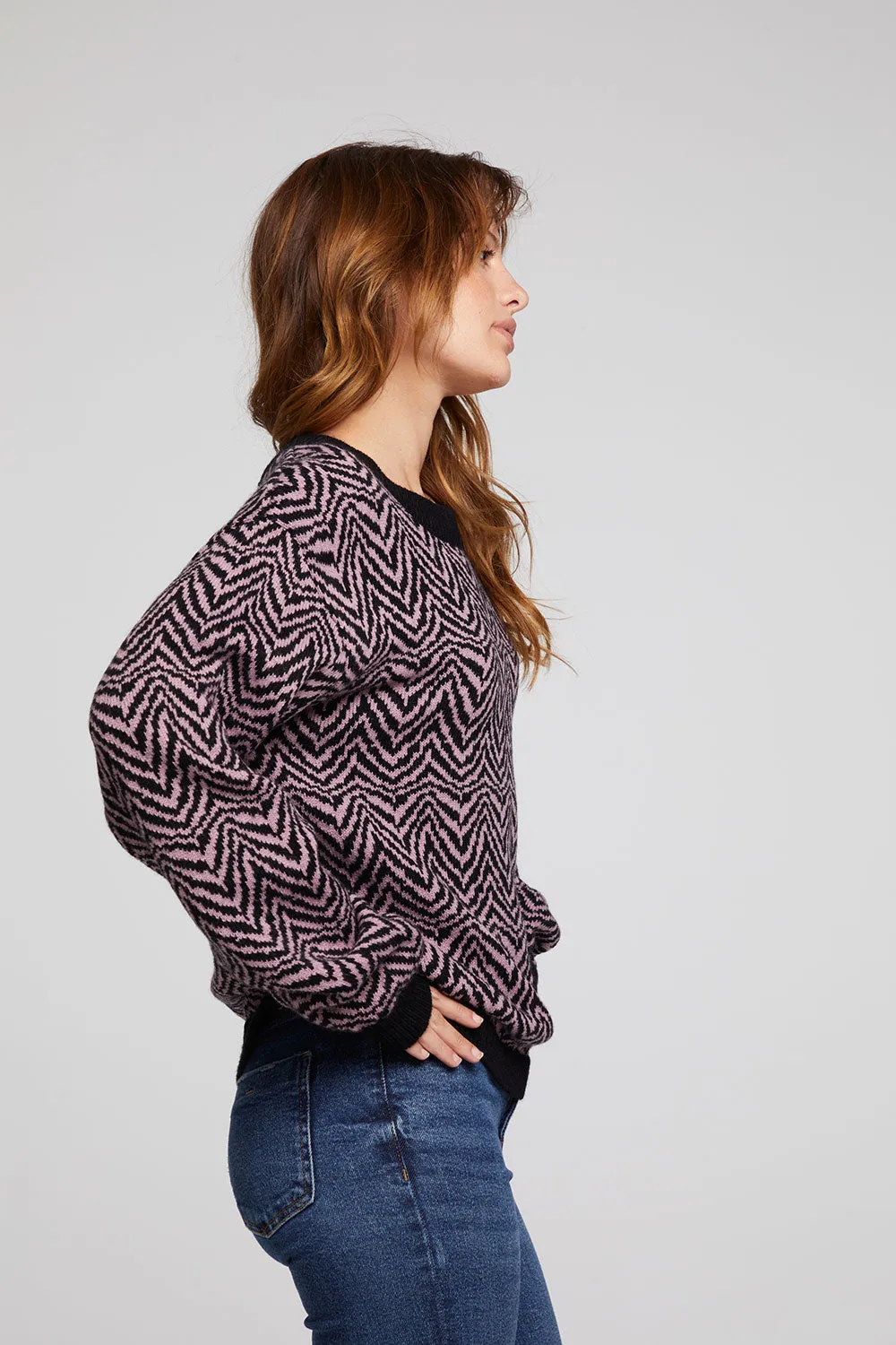 Zebra Pullover Melrose Sweater sold by Chaser product image thumbnail 2