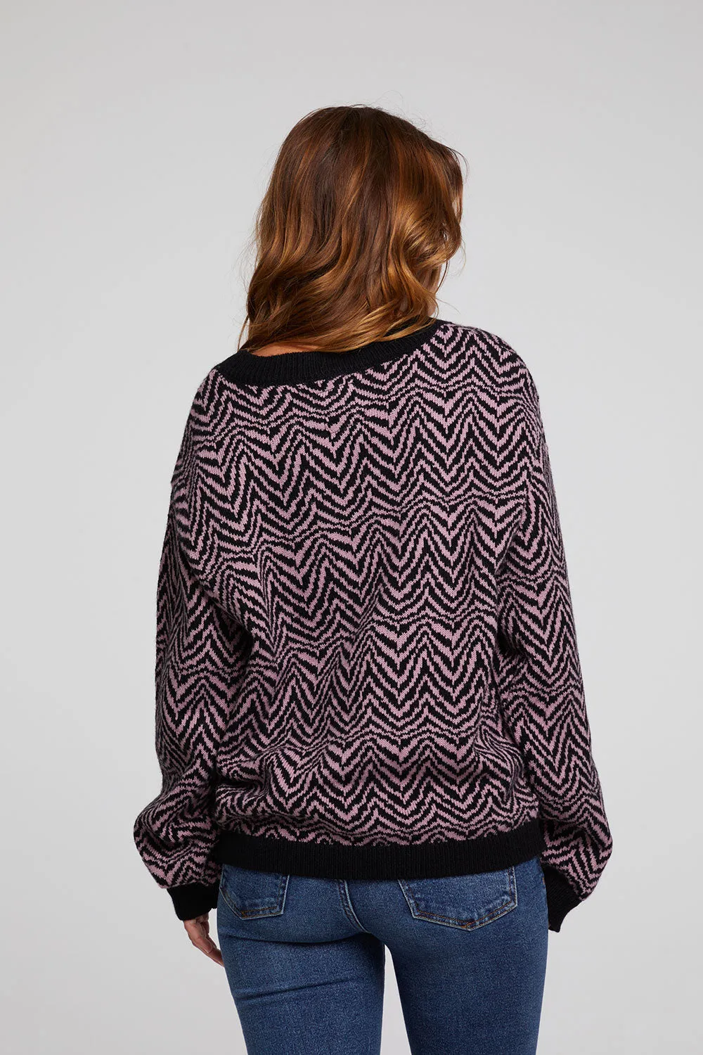 Zebra Pullover Melrose Sweater sold by Chaser product image thumbnail 3