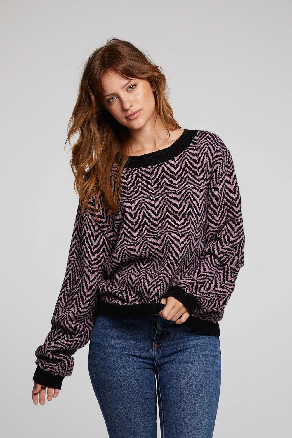 Zebra Pullover Melrose Sweater sold by Chaser product image thumbnail 4