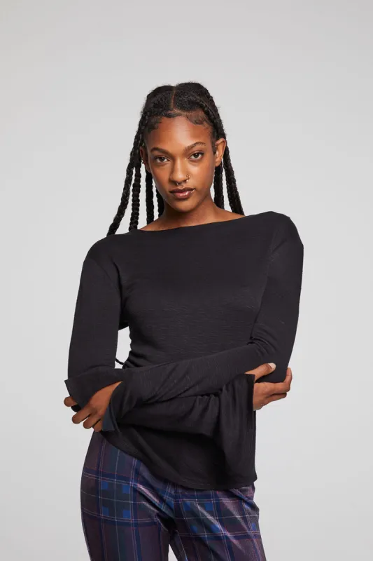 Nyla Licorice Blouse sold by Chaser