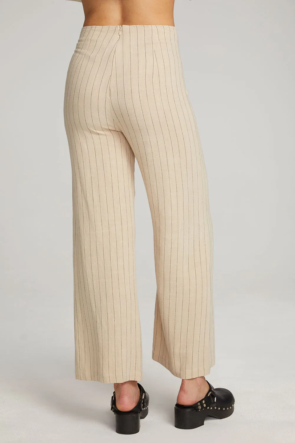 Laurel White Pinstripe Trouser sold by Chaser product image thumbnail 3