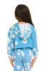 Semi Cropped Shirred Hoodie Pullover sold by Chaser
