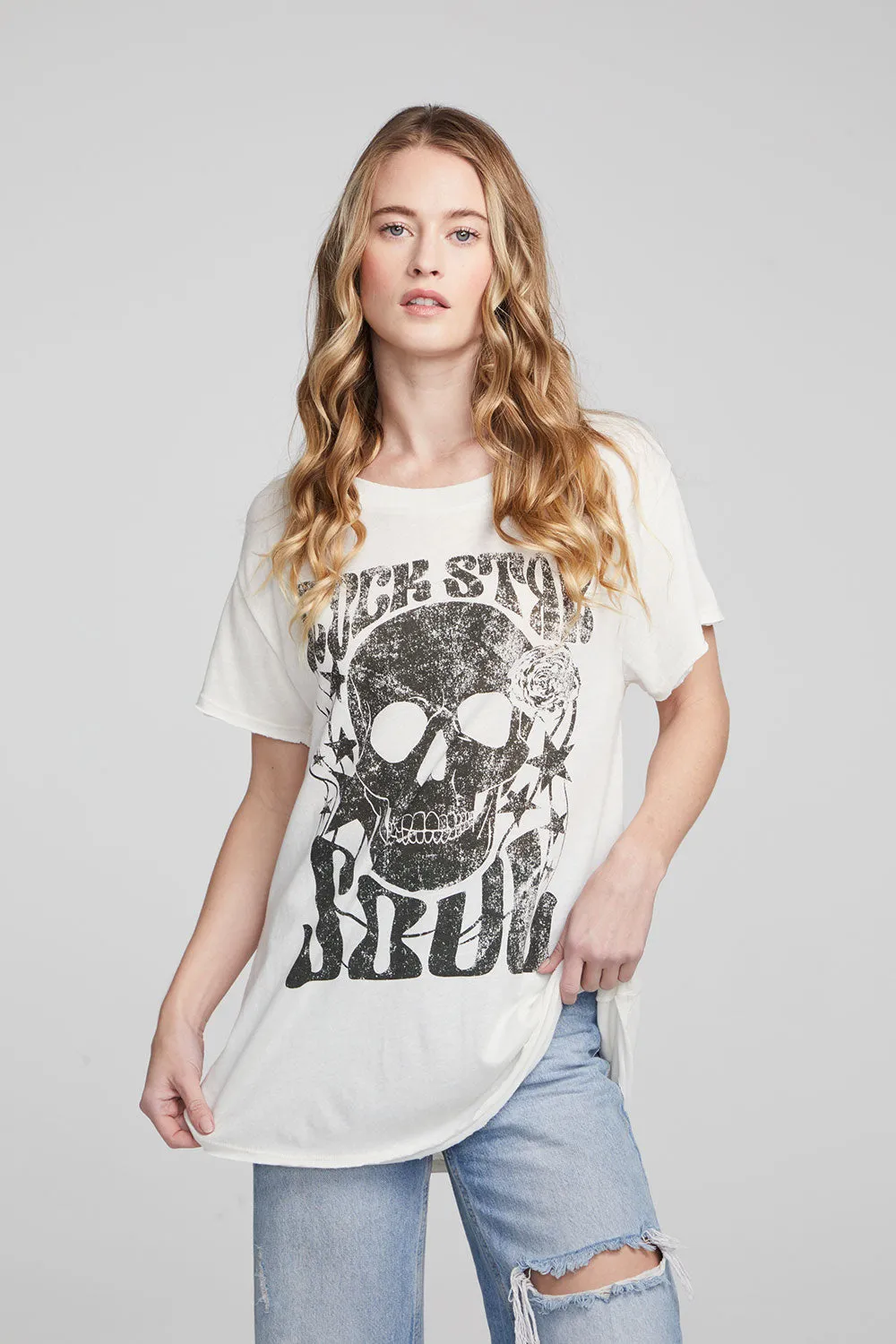 Skull And Flowers Tee sold by Chaser