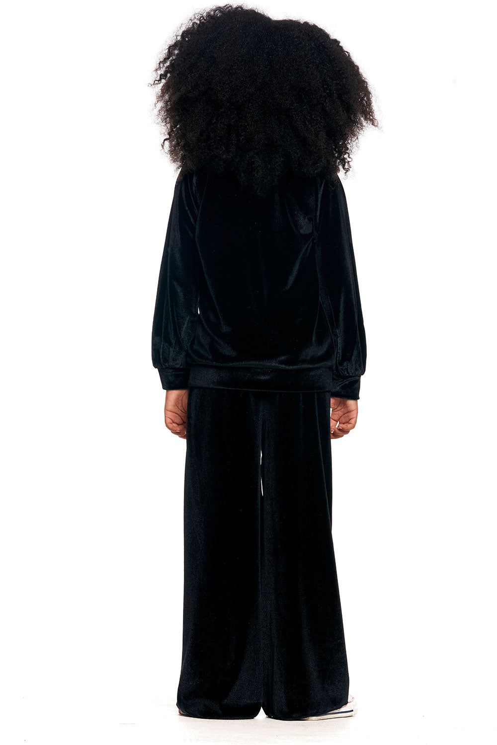 Stretch Velvet Blouson Sleeve Raglan Pullover sold by Chaser product image thumbnail 4