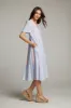 Orange South West Beach Stripe Midi Dress sold by Chaser