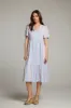 Orange South West Beach Stripe Midi Dress sold by Chaser