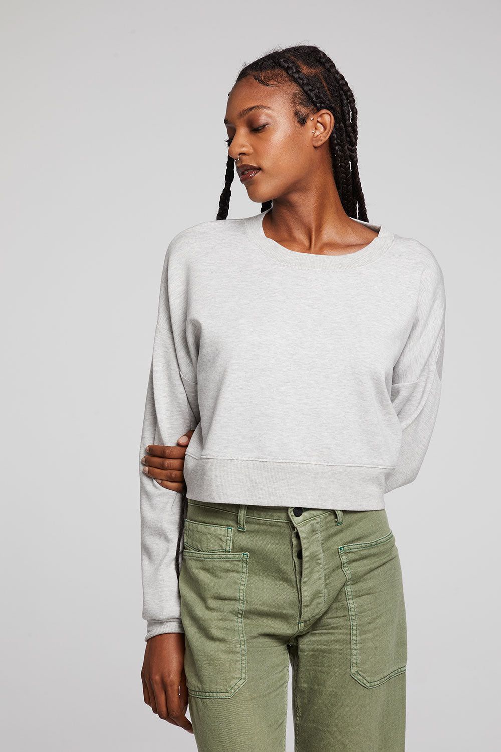 Scarlett Heather Grey Pullover sold by Chaser product image thumbnail 4