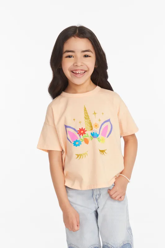 Floral Unicorn Girls Tee sold by Chaser