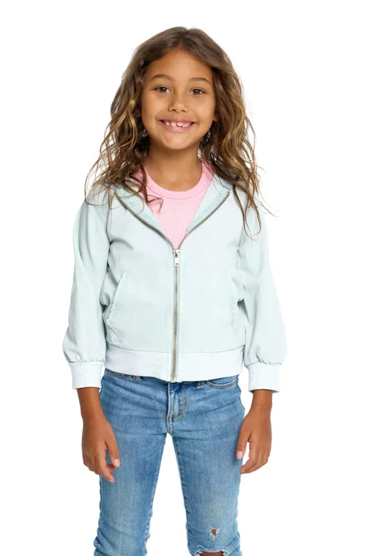 Girls Heirloom Wovens Zip Up Hoodie Jacket sold by Chaser