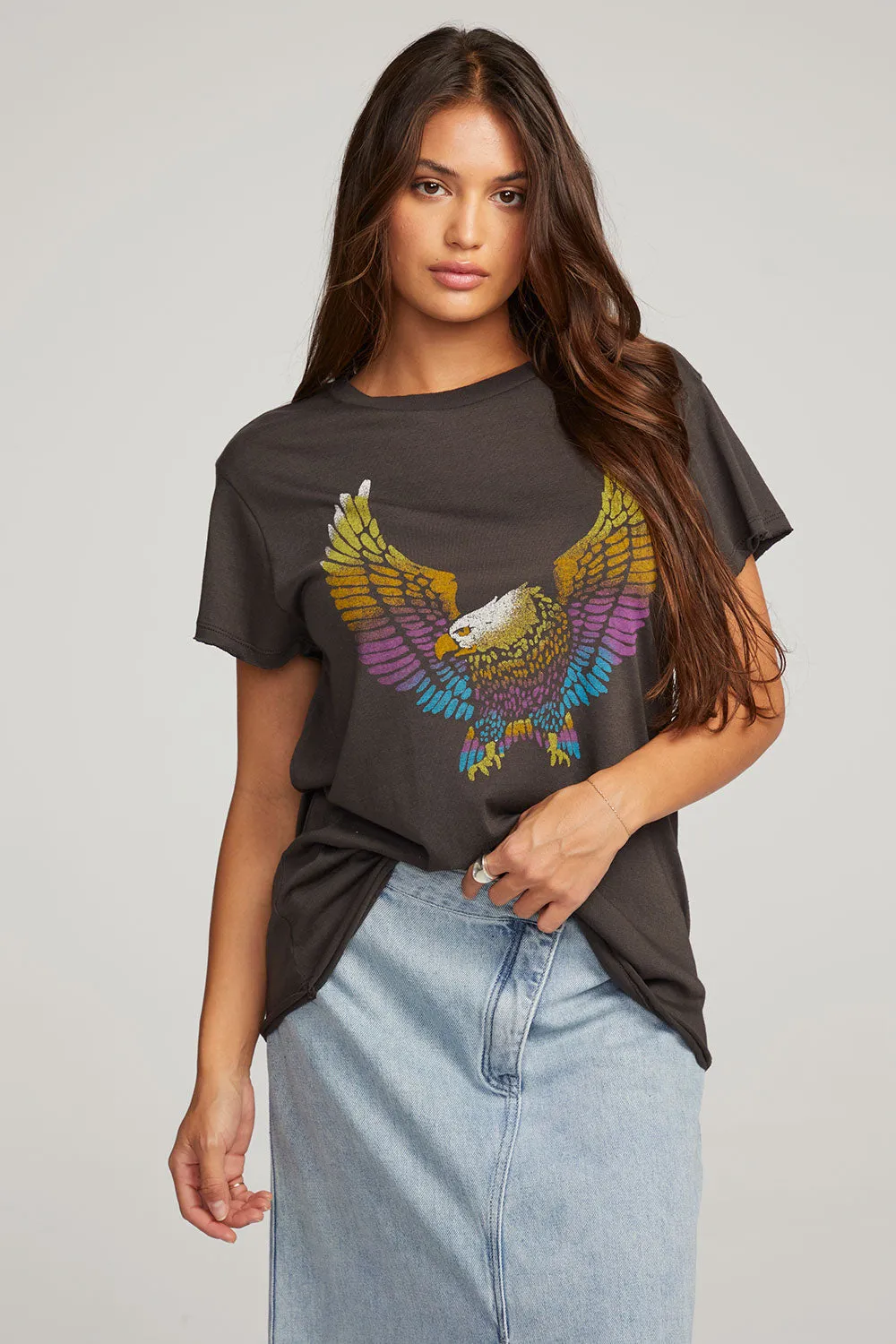 Rainbow Eagle Tee sold by Chaser product image thumbnail 5