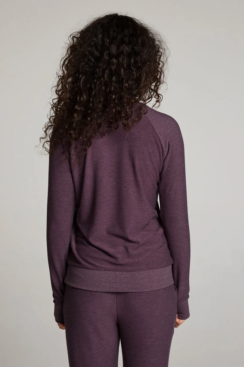 Plum Perfect Long Sleeve Raglan Pullover sold by Chaser product image thumbnail 3