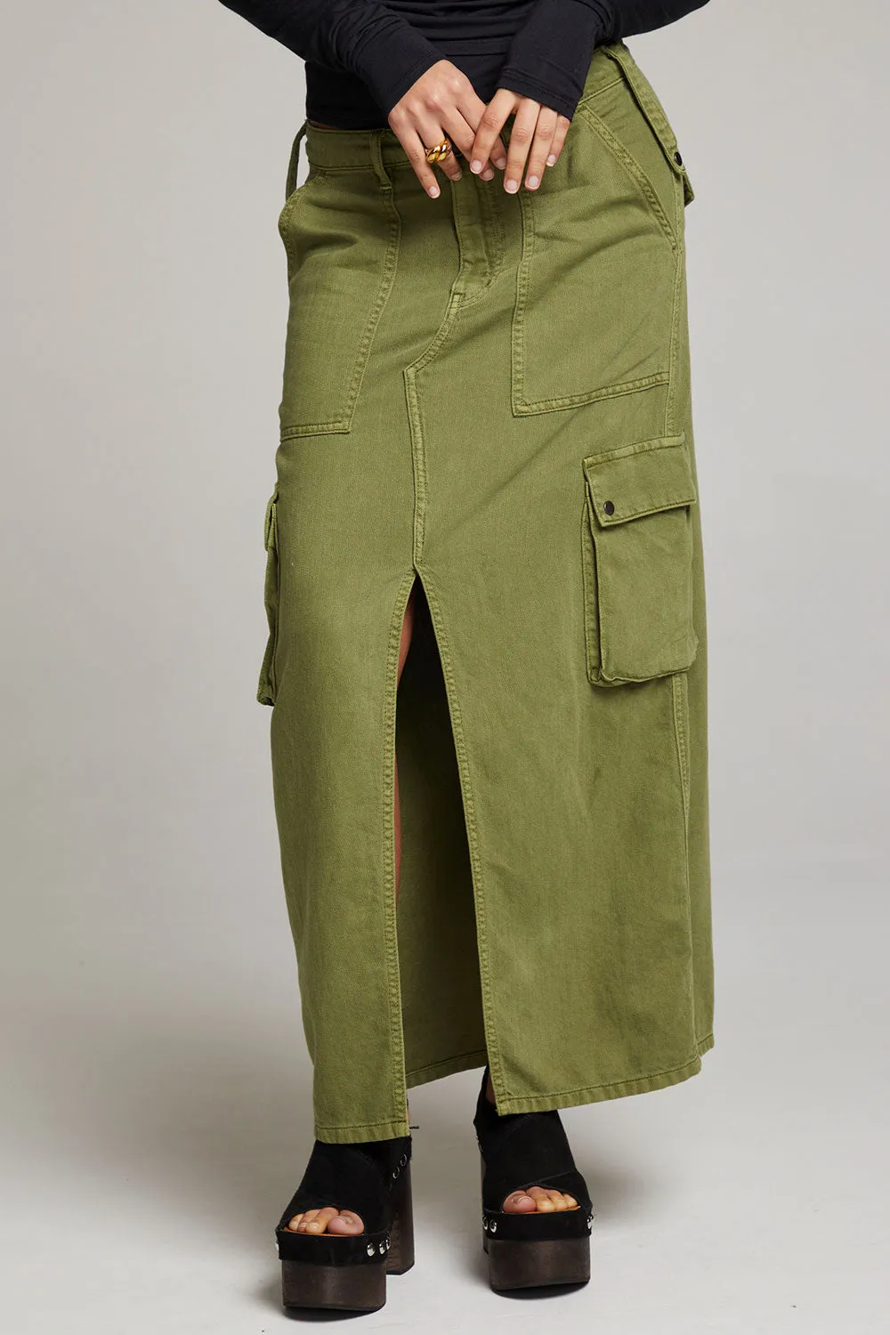 Tri Sphagnum Maxi Skirt sold by Chaser product image thumbnail 5