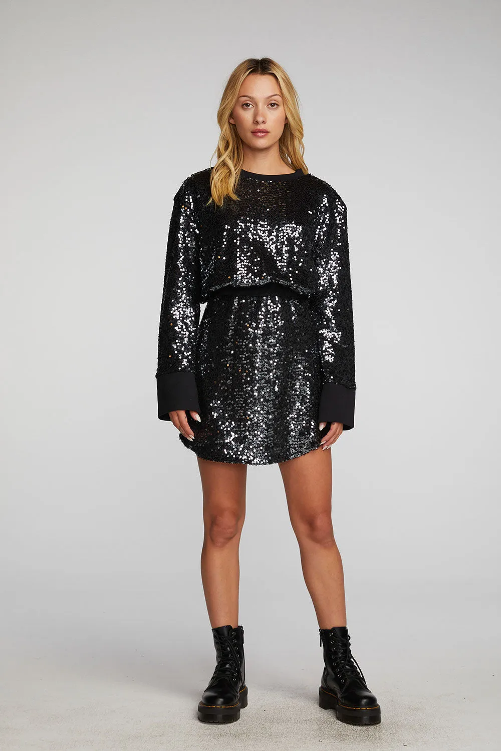 Mini Dress with Wide Sleeves sold by Chaser