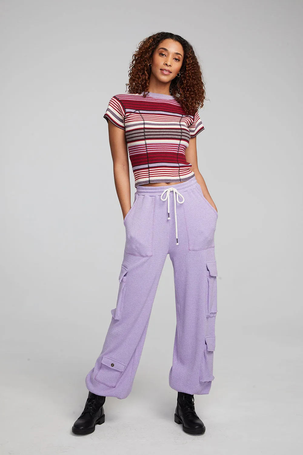 Nahal Roxy Stripe Tee sold by Chaser product image thumbnail 4