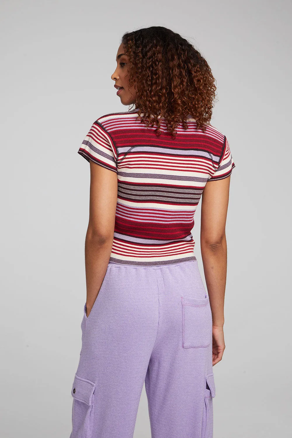 Nahal Roxy Stripe Tee sold by Chaser product image thumbnail 2