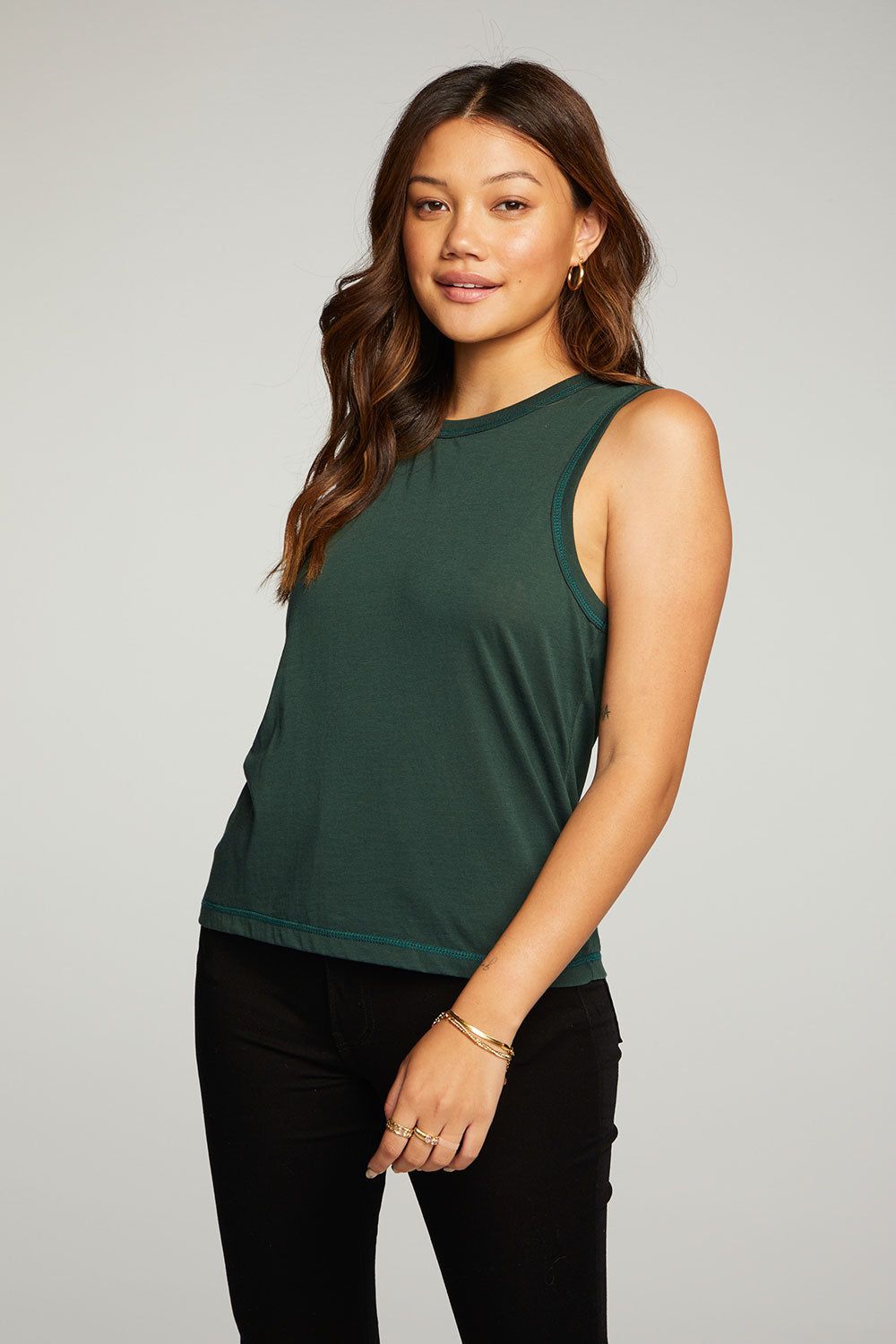 Recycled Vintage Jersey Muscle Tank sold by Chaser product image thumbnail 2