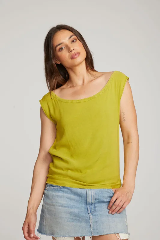 Sleeveless Citron Dolman Tee sold by Chaser