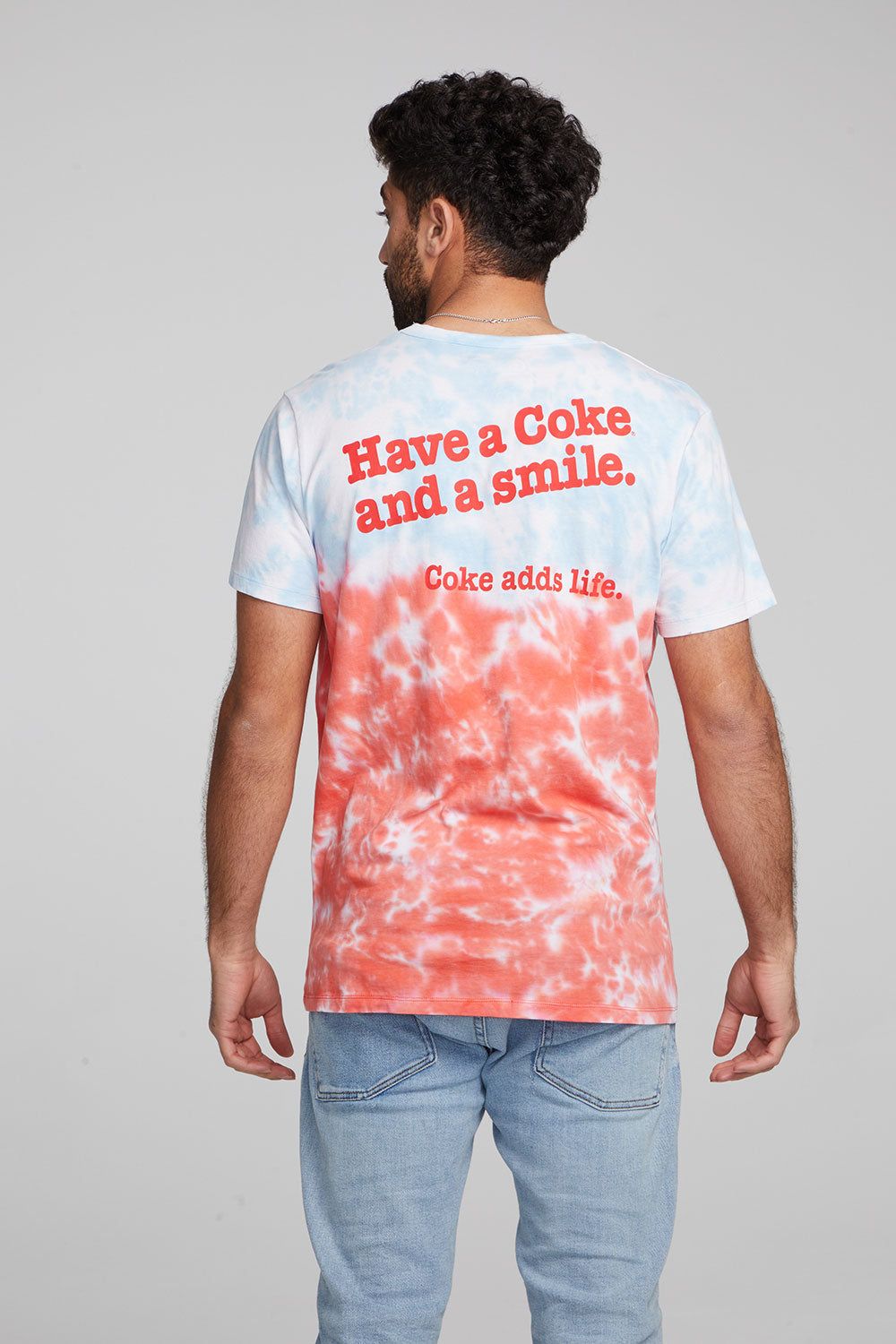 Coca-Cola Tie Dye Smile Crew Neck Tee sold by Chaser product image thumbnail 2