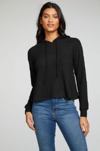 Recycled Bliss Knit Long Sleeve Raglan Pullover Hoodie sold by Chaser