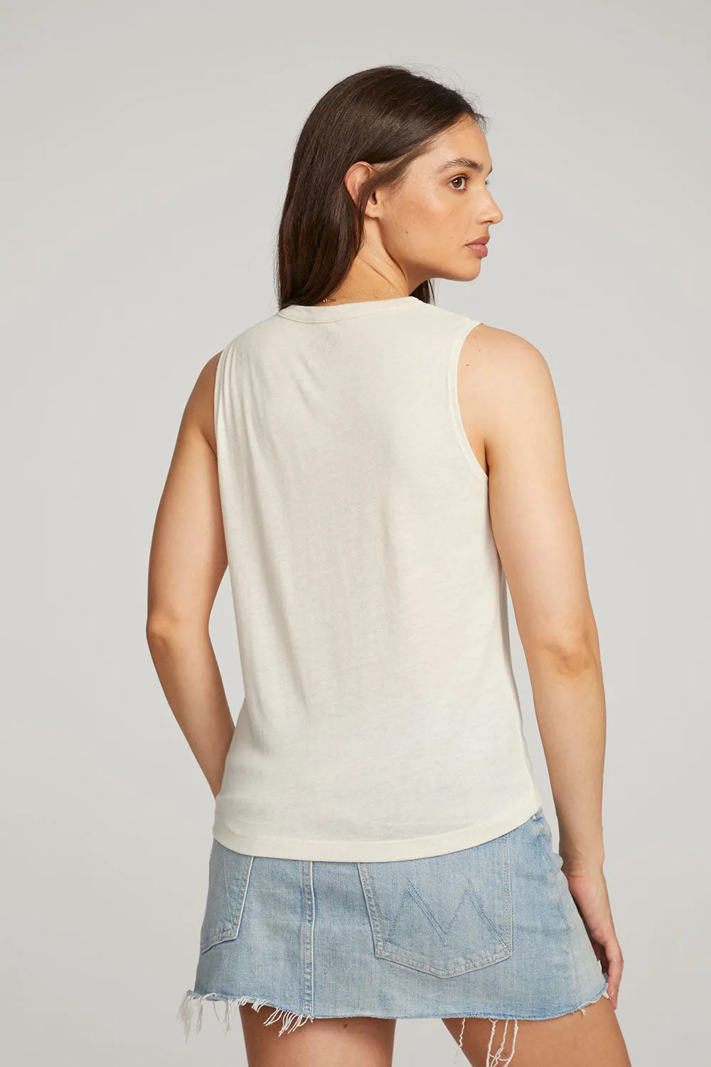 Ibiza Palm Muscle Tee sold by Chaser product image thumbnail 5
